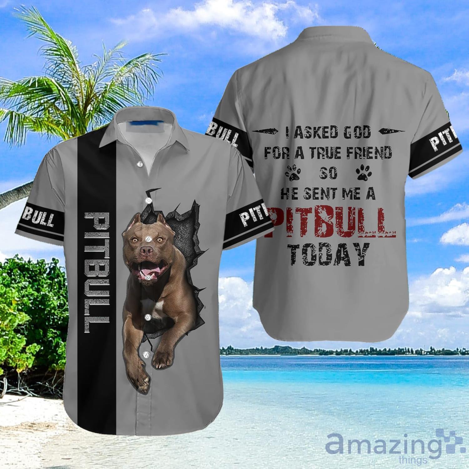 Pitbull Aloha Hawaiian Shirt Summer Gift For Men And Women Product Photo 1