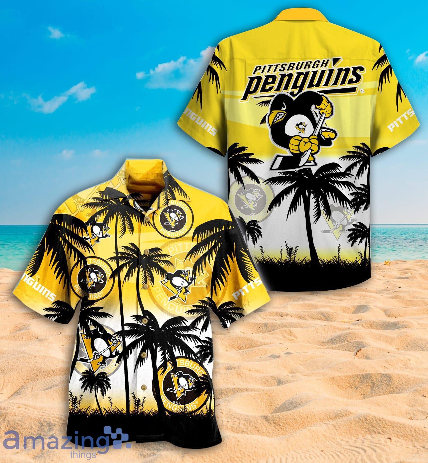 Pittsburgh Penguins Palm Tree Hawaiian Shhirt Gift For Fans Product Photo 1
