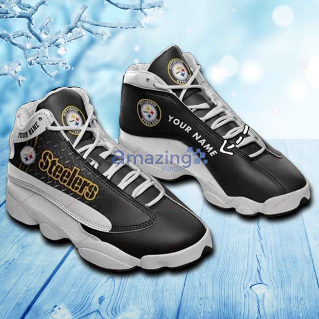 Pittsburgh Steelers White Air Jordan 13 Sneakers Shoes