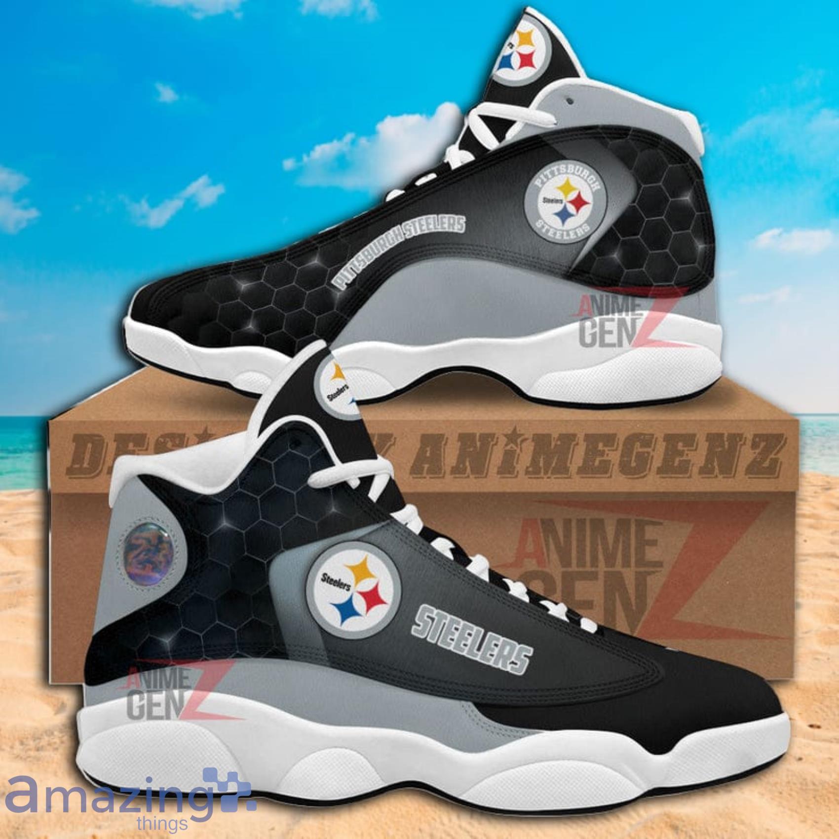 Pittsburgh Steelers NFL Full Print Air Jordan 13 Shoes Product Photo 1