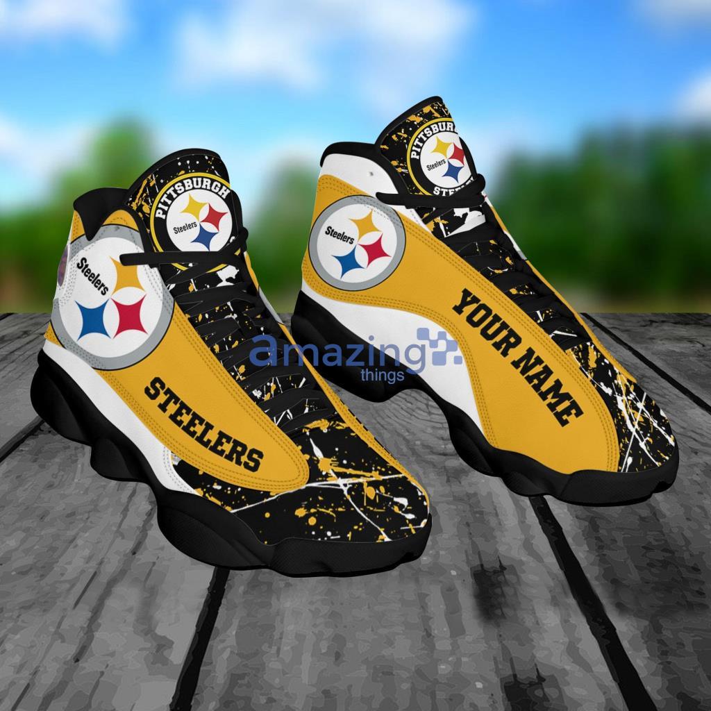 Personalize Name Pittsburgh Steelers Football Jordan 13 Shoes