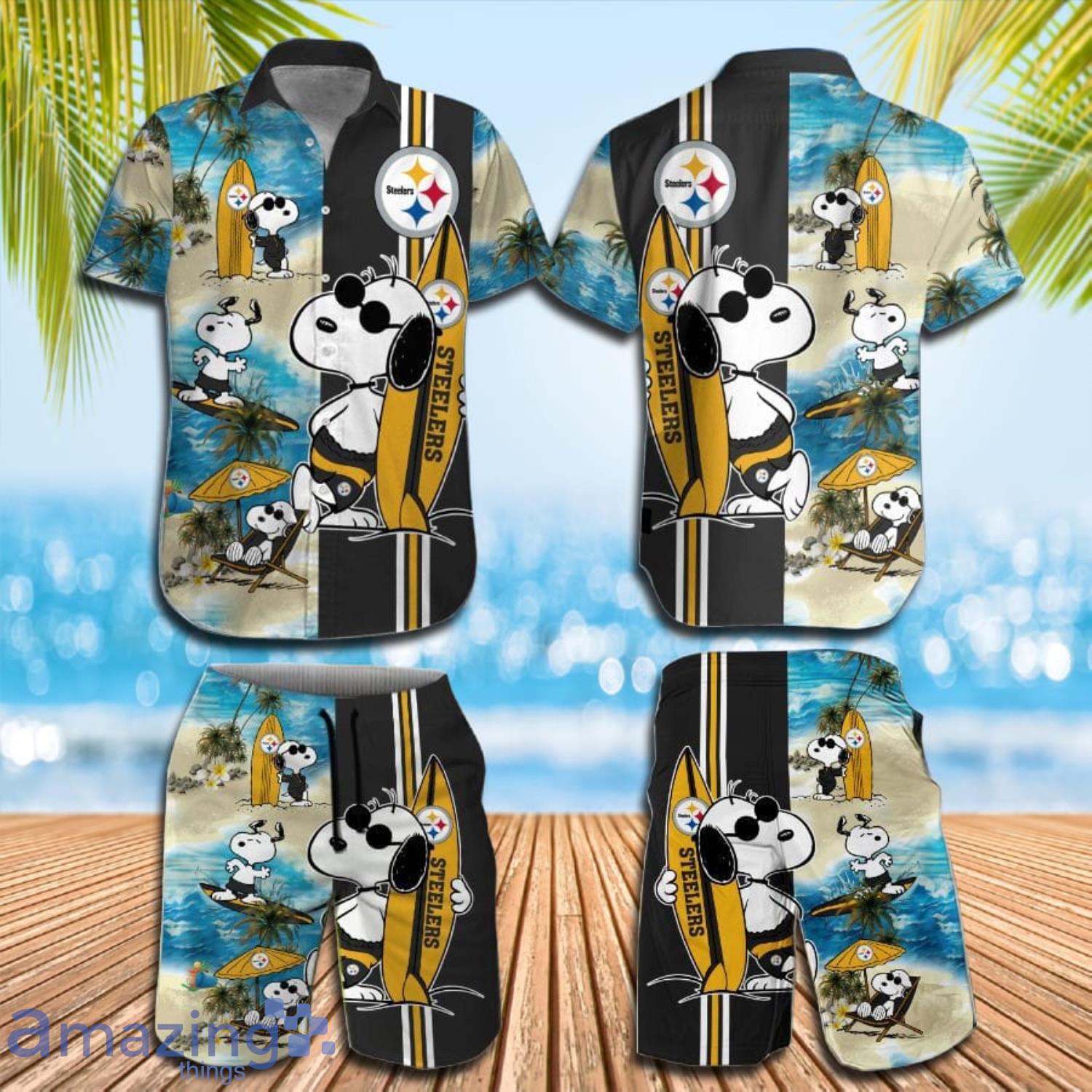 Pittsburgh Steelers Snoopy Galaxy Design Hawaiian Shirt, Summer