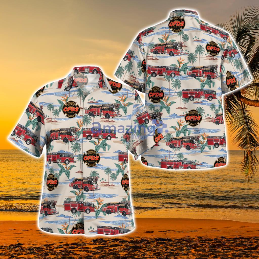 Prairie Village, Kansas, Consolidated Fire District Hawaiian Shirt - Prairie Village, Kansas, Consolidated Fire District #2 Hawaiian Shirt