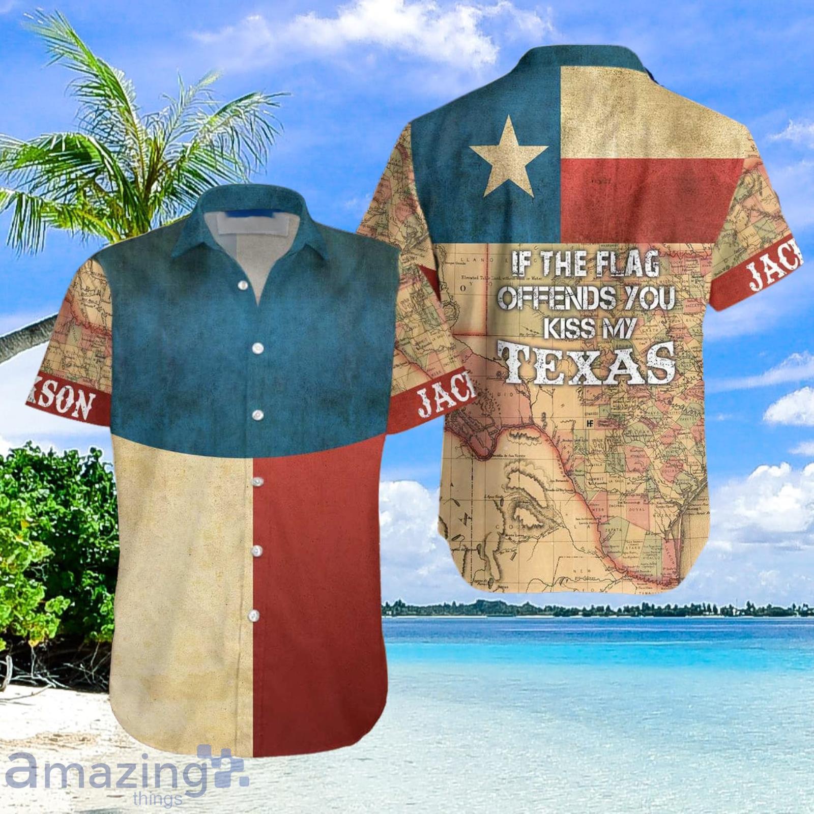 Proud State Of Texas Custom Name Aloha Hawaiian Shirt Summer Gift Product Photo 1