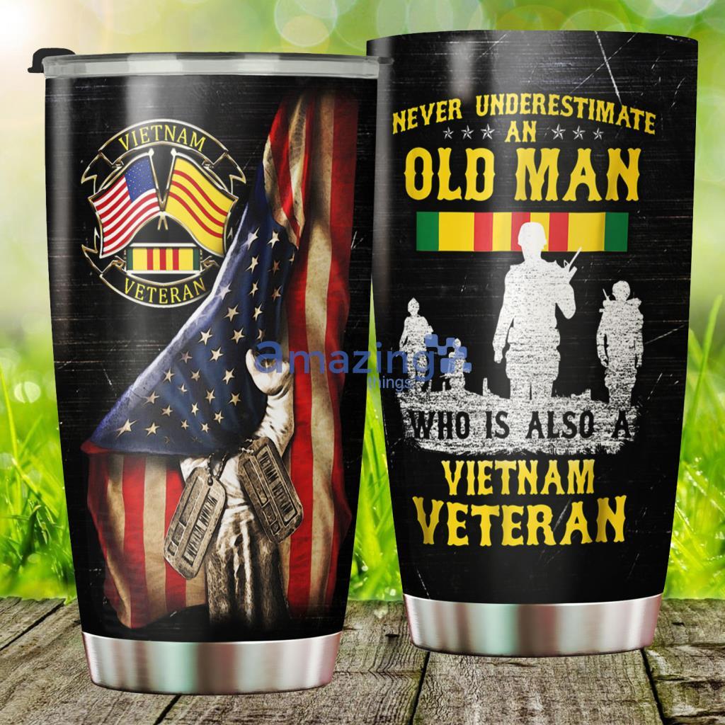 Proud Vietnam Veteran Stainless Steel Tumbler - Proud Vietnam Veteran Stainless Steel Tumbler