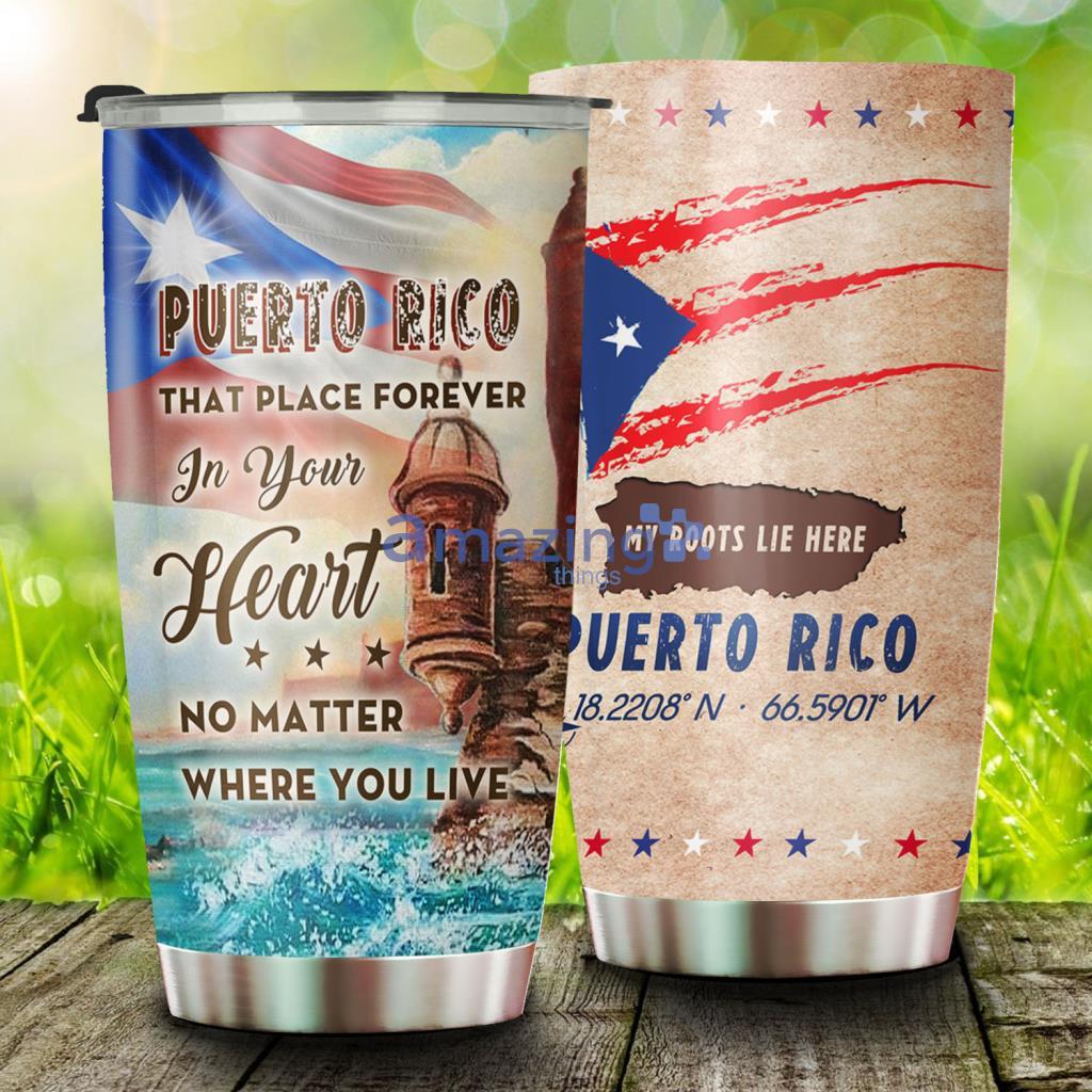 Puerto Rico Stainless Steel Tumbler - Puerto Rico Stainless Steel Tumbler