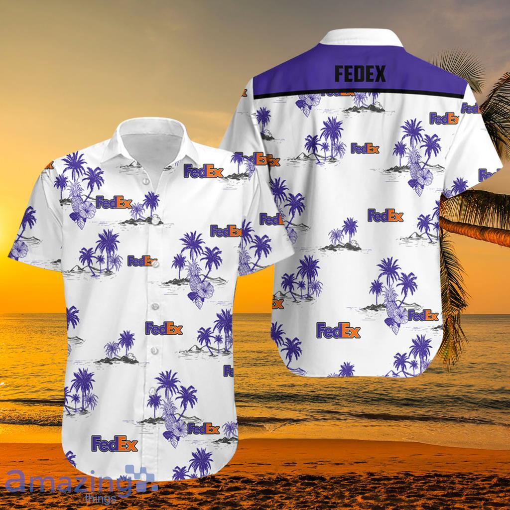 Purple Fedex Tropical Hawaiian Shirt - Purple Fedex Tropical Hawaiian Shirt