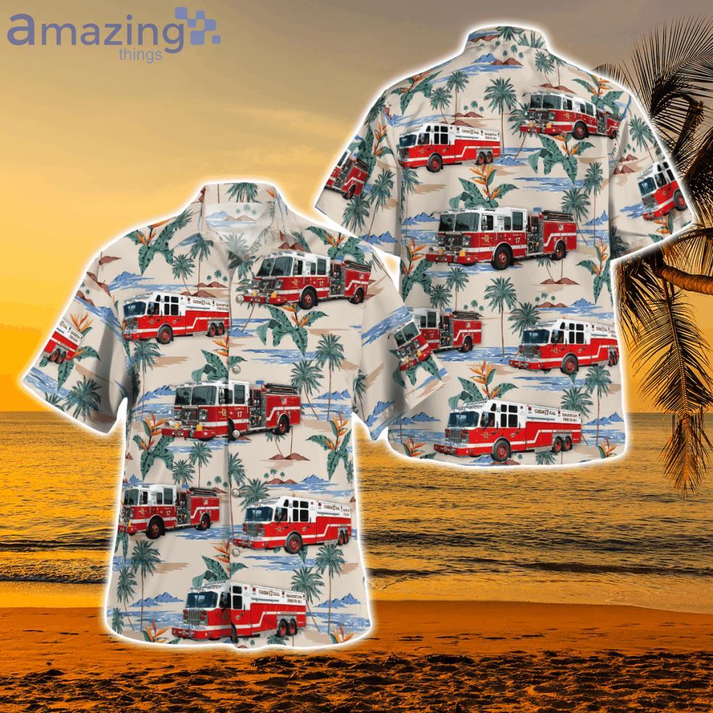 Quakertown, Pennsylvania, Quakertown Fire Company Number Hawaiian Shirt - Quakertown, Pennsylvania, Quakertown Fire Company Number Hawaiian Shirt