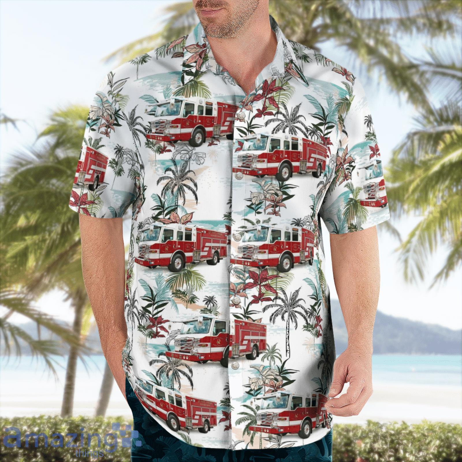 Queen Creek Arizona Queen Creek Fire & Medical Summer Gift Hawaiian Shirt image Queen Creek Arizona Queen Creek Fire & Medical Summer Gift Hawaiian Shirt Product Photo 3