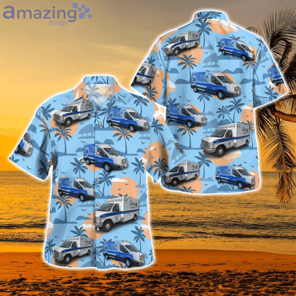 Quincy, Massachusetts Fallon EMS Hawaiian Shirt - DLMP0510BC10 Quincy, Massachusetts Fallon EMS Hawaiian Shirt