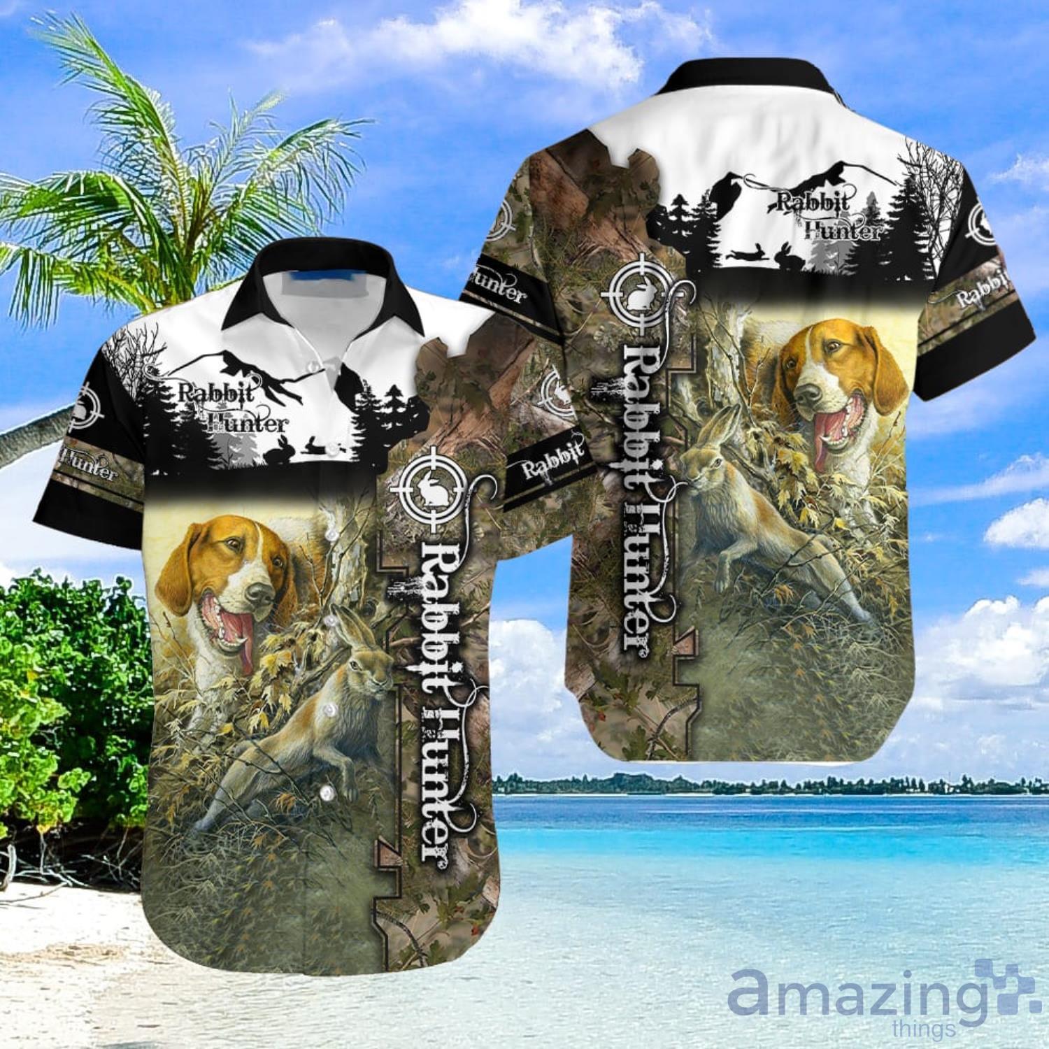 Rabbit Hunting Aloha Hawaiian Shirt Summer Gift For Men And Women DmT Product Photo 1