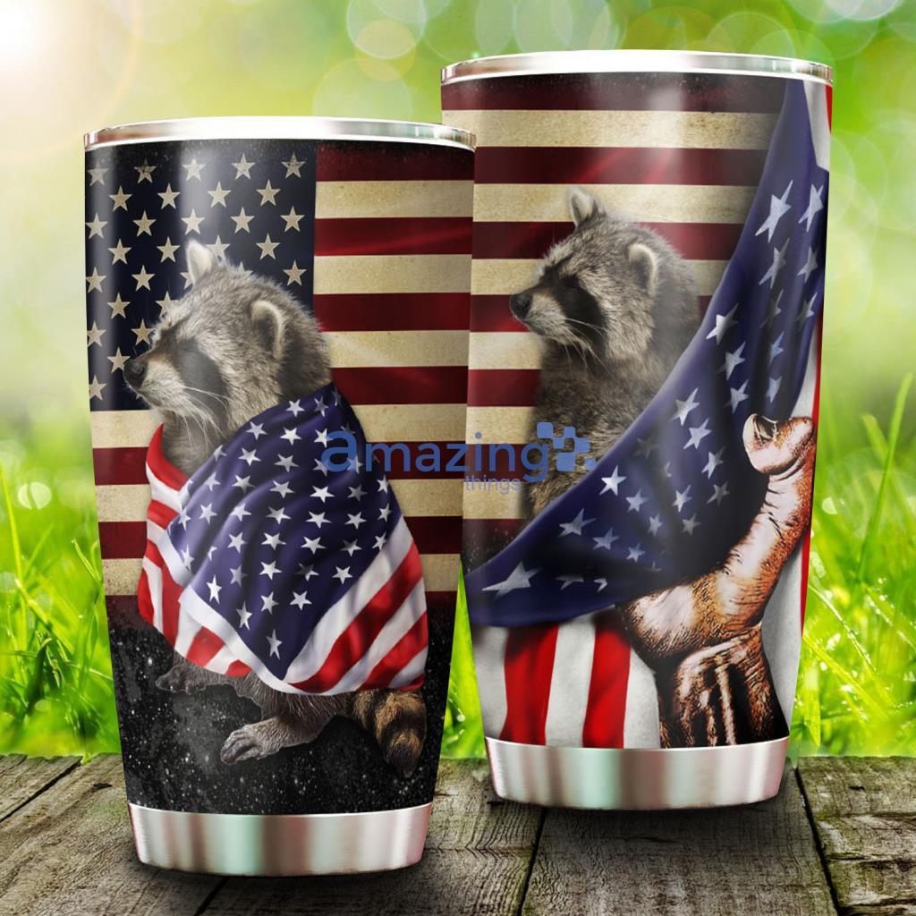 Raccoon American Patriot Stainless Steel Tumbler - Raccoon American Patriot Stainless Steel Tumbler