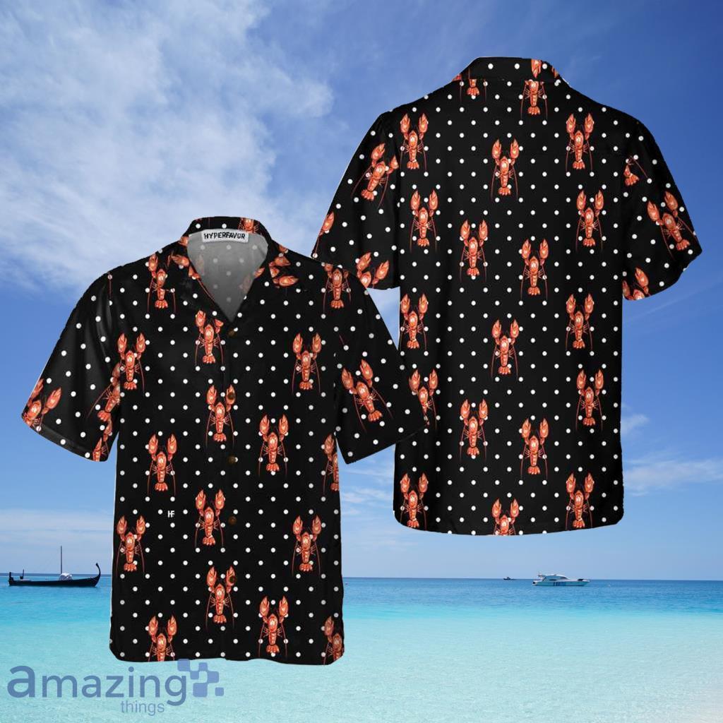 Red Lobster With Dot Hawaiian Shirt - Red Lobster With Dot Hawaiian Shirt