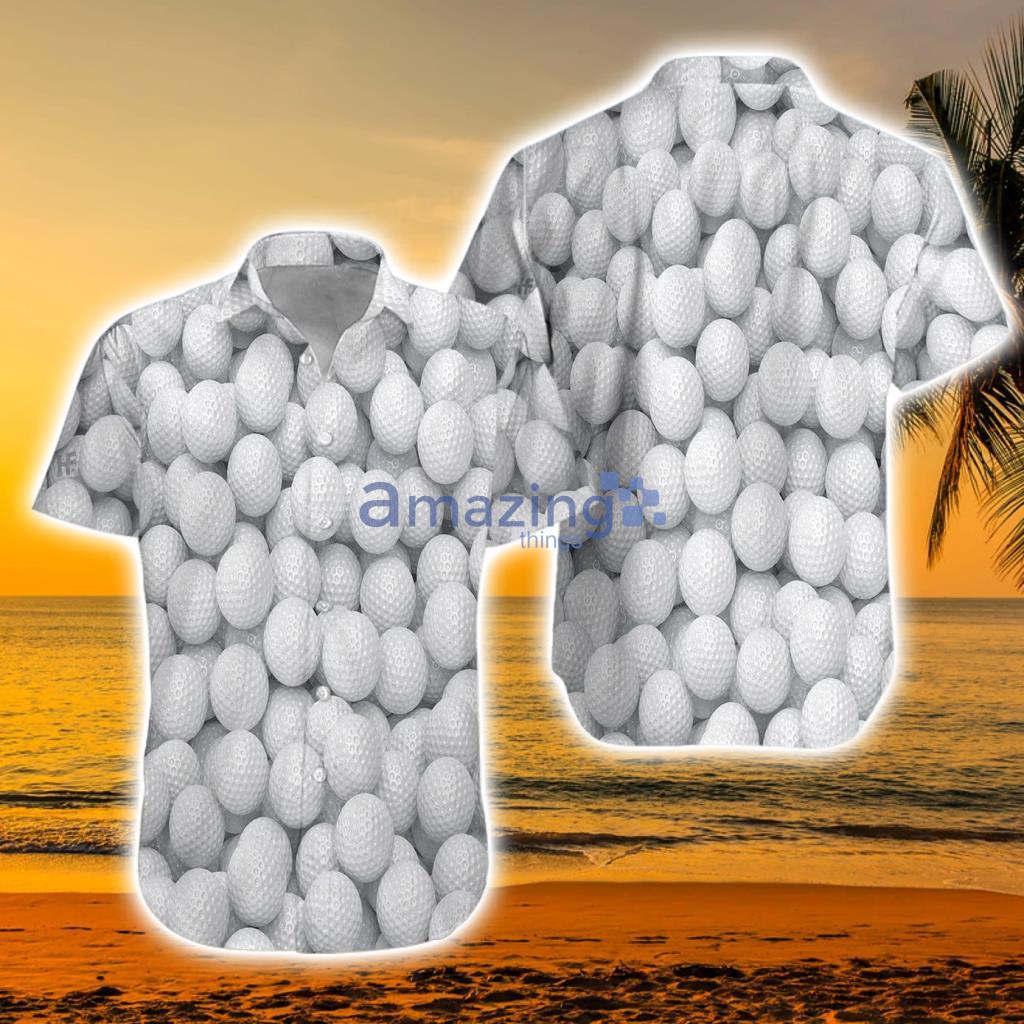 Render Golf Balls Pattern Aloha Shirt For Men - 3D Render Golf Balls Hawaiian Shirt, Golf Balls Pattern Aloha Shirt For Men, Perfect Gift For Golf Lovers_4030
