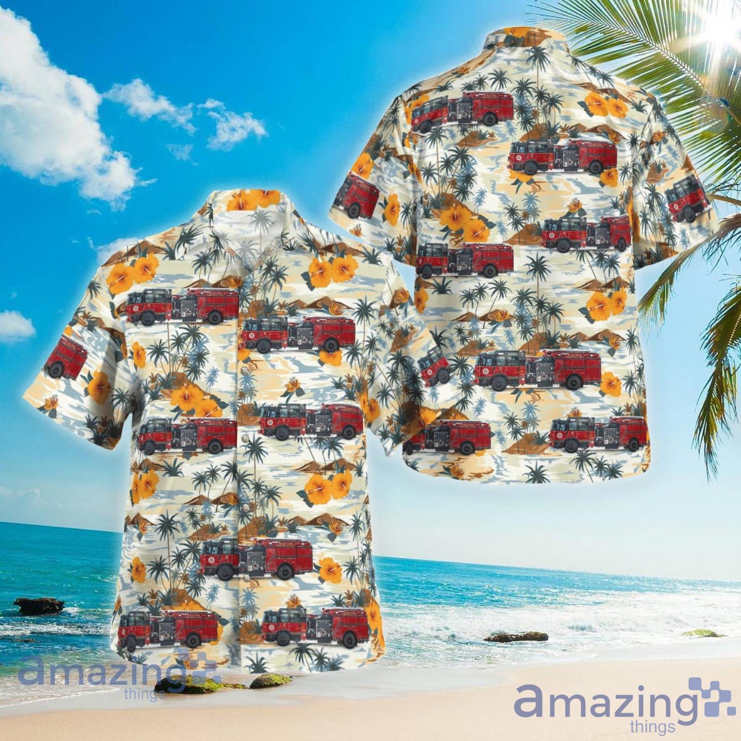 Renton Washington Renton Regional Fire Authority Beach Summer Gift Hawaiian Shirt Product Photo 1