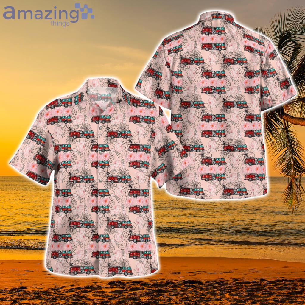 Request New Shirt Fire Truck Tropical Hawaiian Shirt - Request New Shirt Fire Truck Tropical Hawaiian Shirt