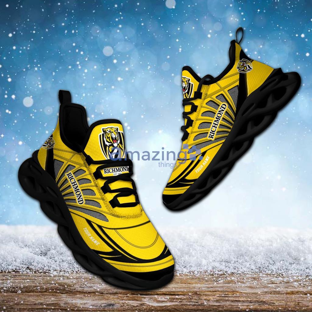 Richmond Football Club AFL Yellow Personalized Max Soul Shoes - 4