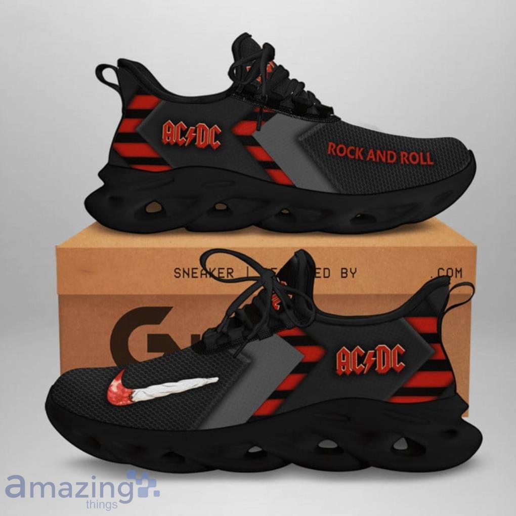 Rock And Roll Acdc Band Max Soul Sneakers Rock Music Custom Sneaker image Rock And Roll Acdc Band Max Soul Sneakers Rock Music Custom Sneaker Product Photo 3