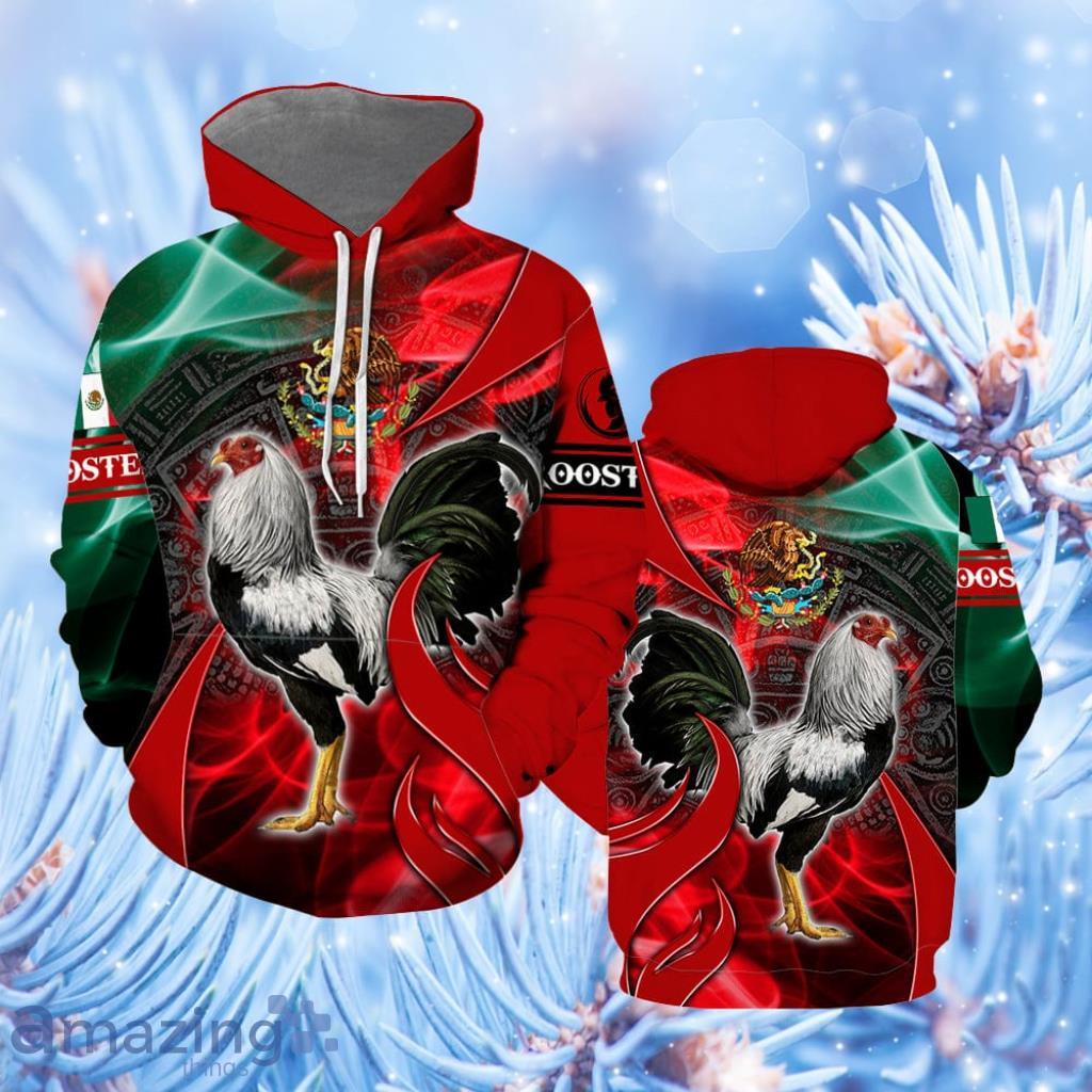 Rooster Mexico Hoodie 3D All Over Print - Rooster Mexico Hoodie All Over Print  For Men & Women  HP5648