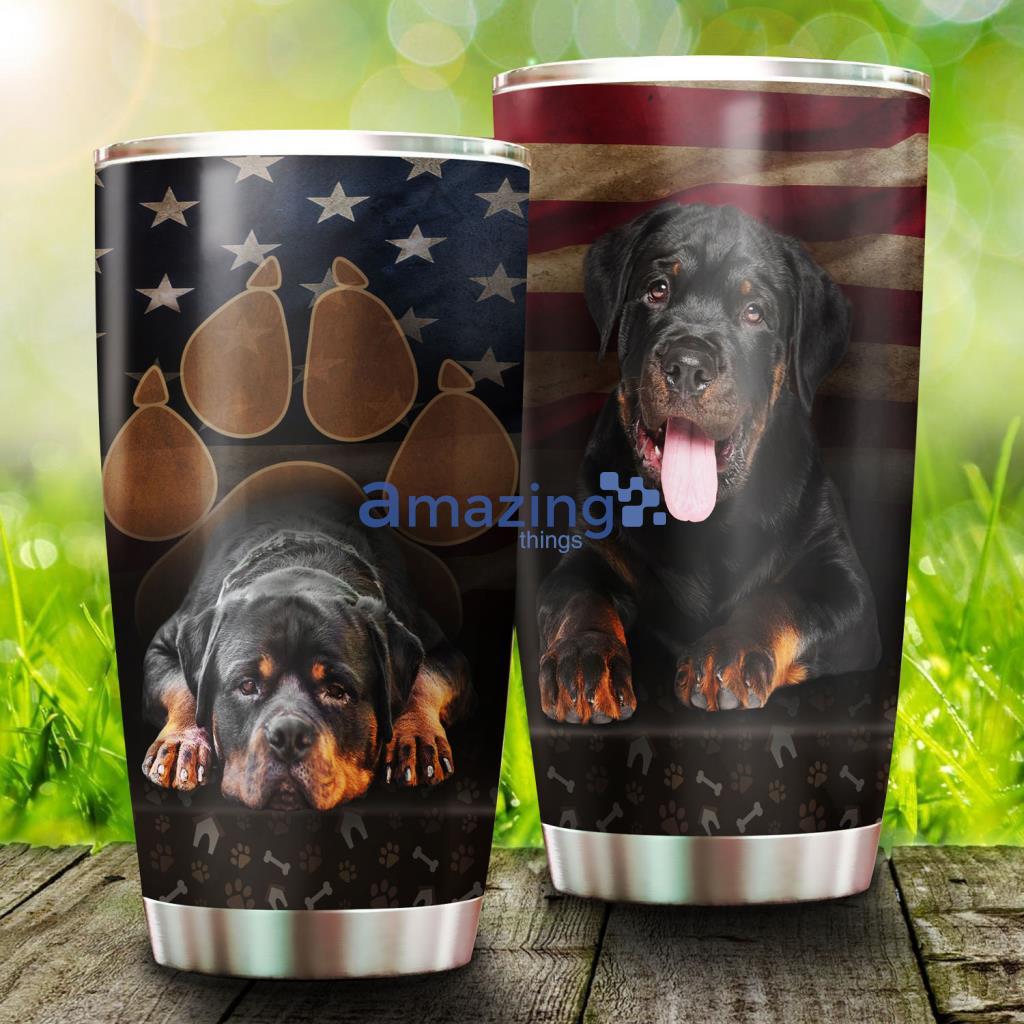 Rottweiler Dog Stainless Steel Tumbler - Rottweiler Dog Stainless Steel Tumbler