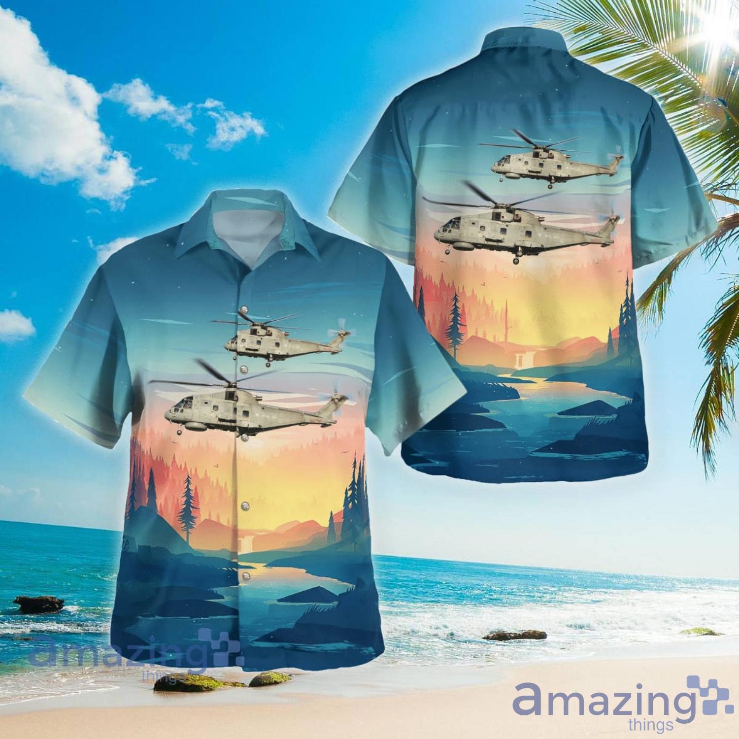 Royal Navy EHI EH-101 Merlin HM1 (Mk111) Aloha Summer Gift Hawaiian Shirt Product Photo 1 Royal Navy EHI EH-101 Merlin HM1 (Mk111) Aloha Summer Gift Hawaiian Shirt Product Photo 1