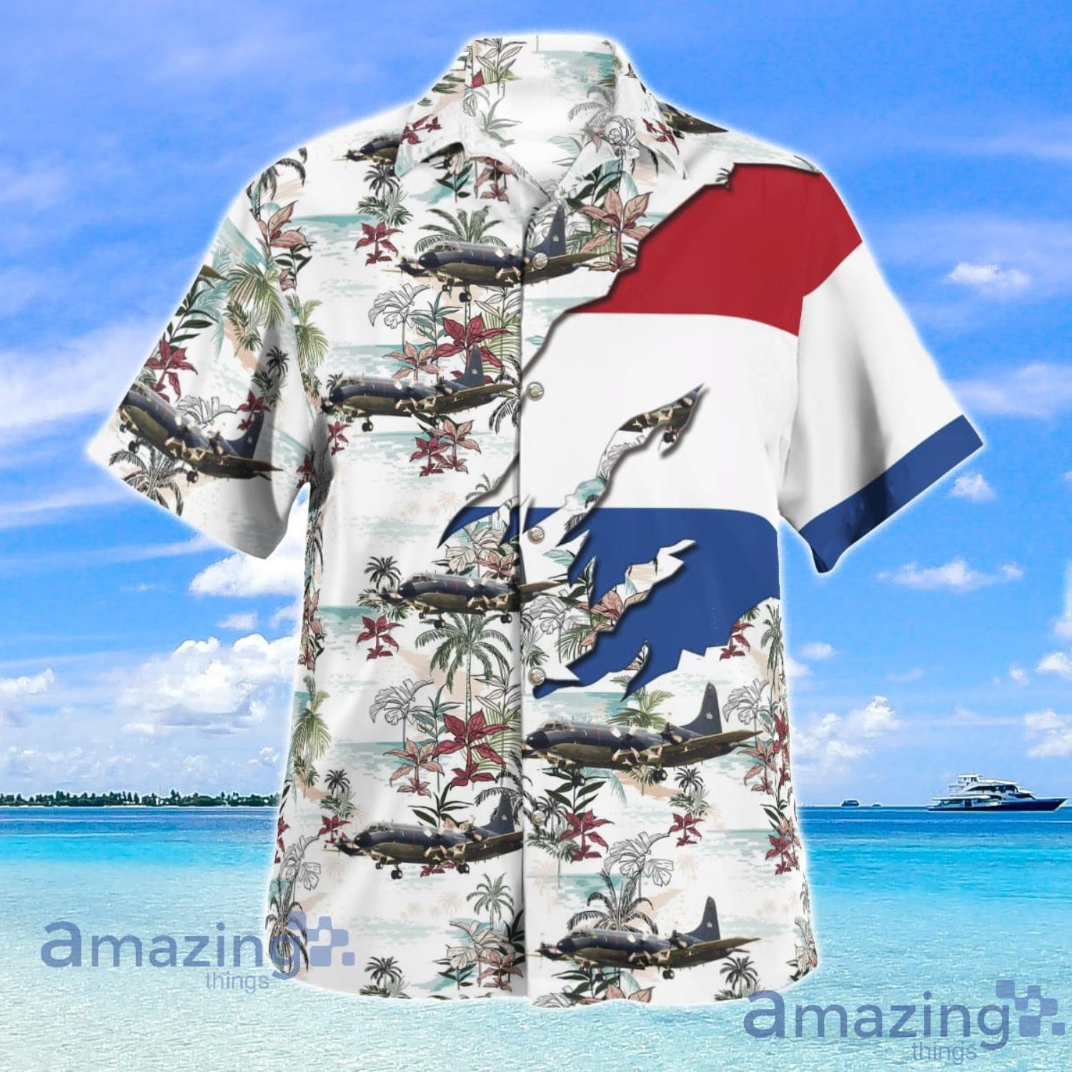 Royal Netherlands Navy Lockheed P 3C Orion Aloha Summer Gift Hawaiian Shirt image Royal Netherlands Navy Lockheed P-3C Orion Aloha Summer Gift Hawaiian Shirt Product Photo 2