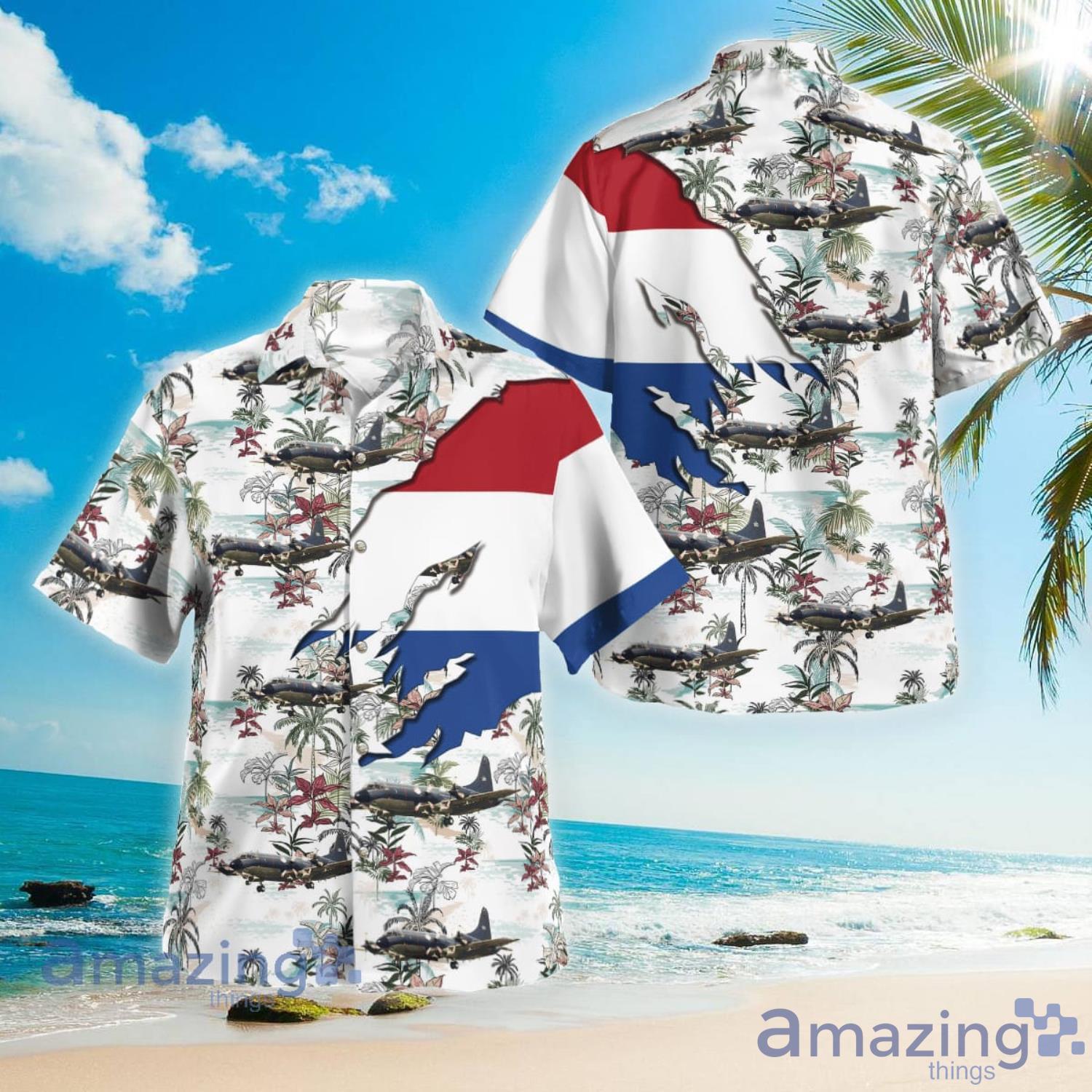 Royal Netherlands Navy Lockheed P-3C Orion Aloha Summer Gift Hawaiian Shirt Product Photo 1 Royal Netherlands Navy Lockheed P-3C Orion Aloha Summer Gift Hawaiian Shirt Product Photo 1