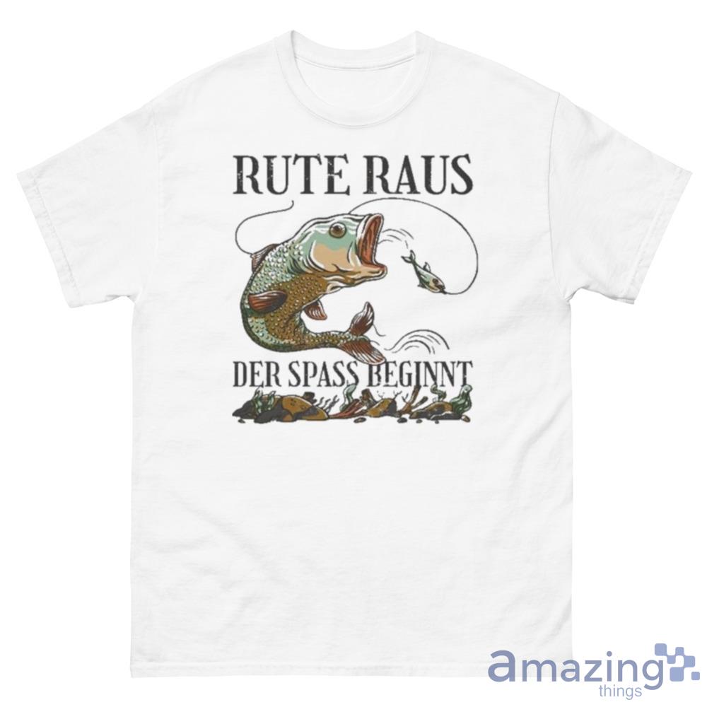 Rute Raus Der Spass Beginnt Big Fish And Small Fisht T-Shirt - 500 Men’s Classic Tee Gildan