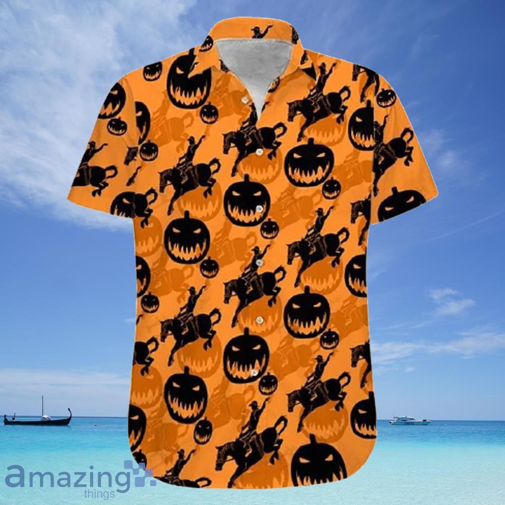 Saddle Bronc Cowboy Gifts And White Hawaiian Shirt - Saddle Bronc Cowboy Gifts And White Hawaiian Shirt