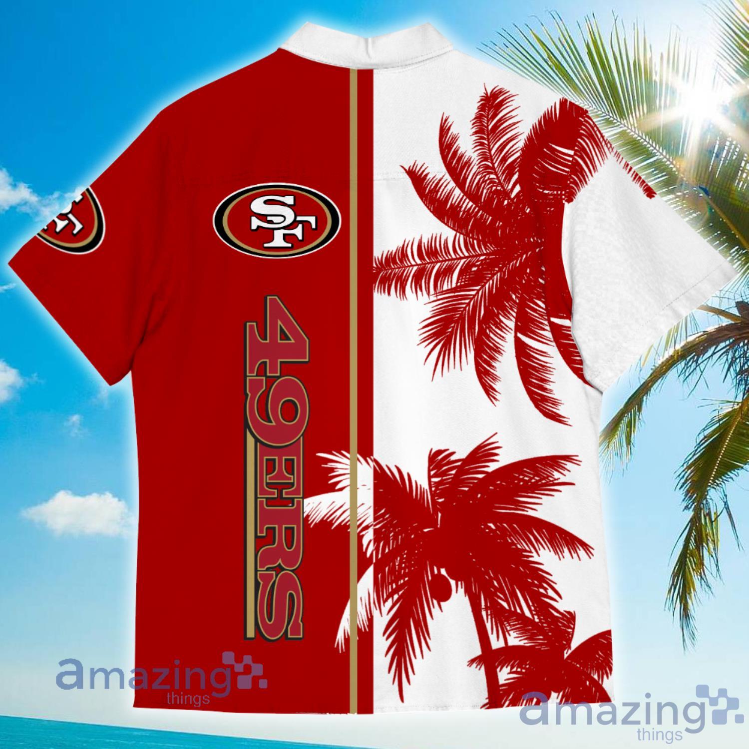 San Francisco 49ers CoConut Vintage Hawaiian Shirt For Men And Women image San Francisco 49ers CoConut Vintage Hawaiian Shirt For Men And Women Product Photo 2