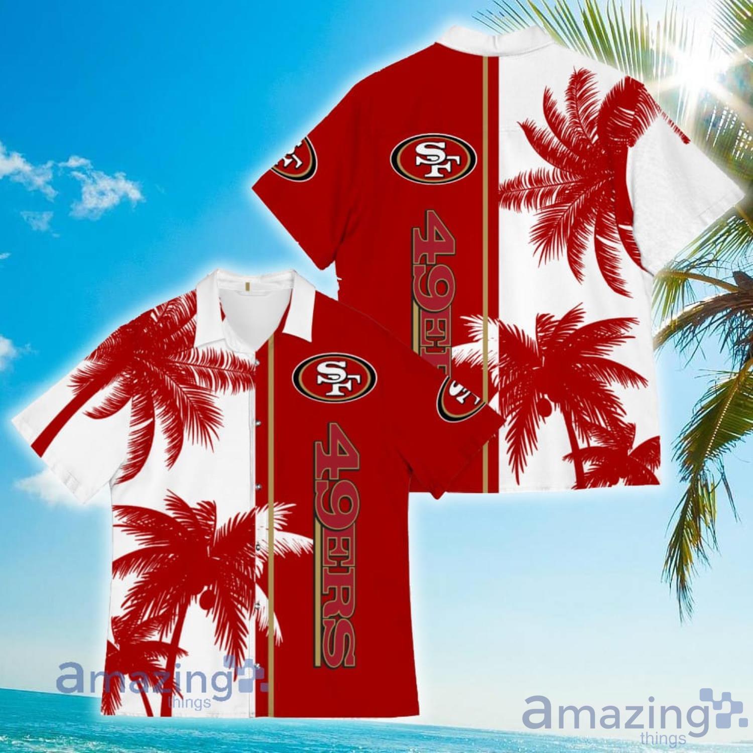 San Francisco 49ers CoConut Vintage Hawaiian Shirt For Men And Women image San Francisco 49ers CoConut Vintage Hawaiian Shirt For Men And Women Product Photo 3