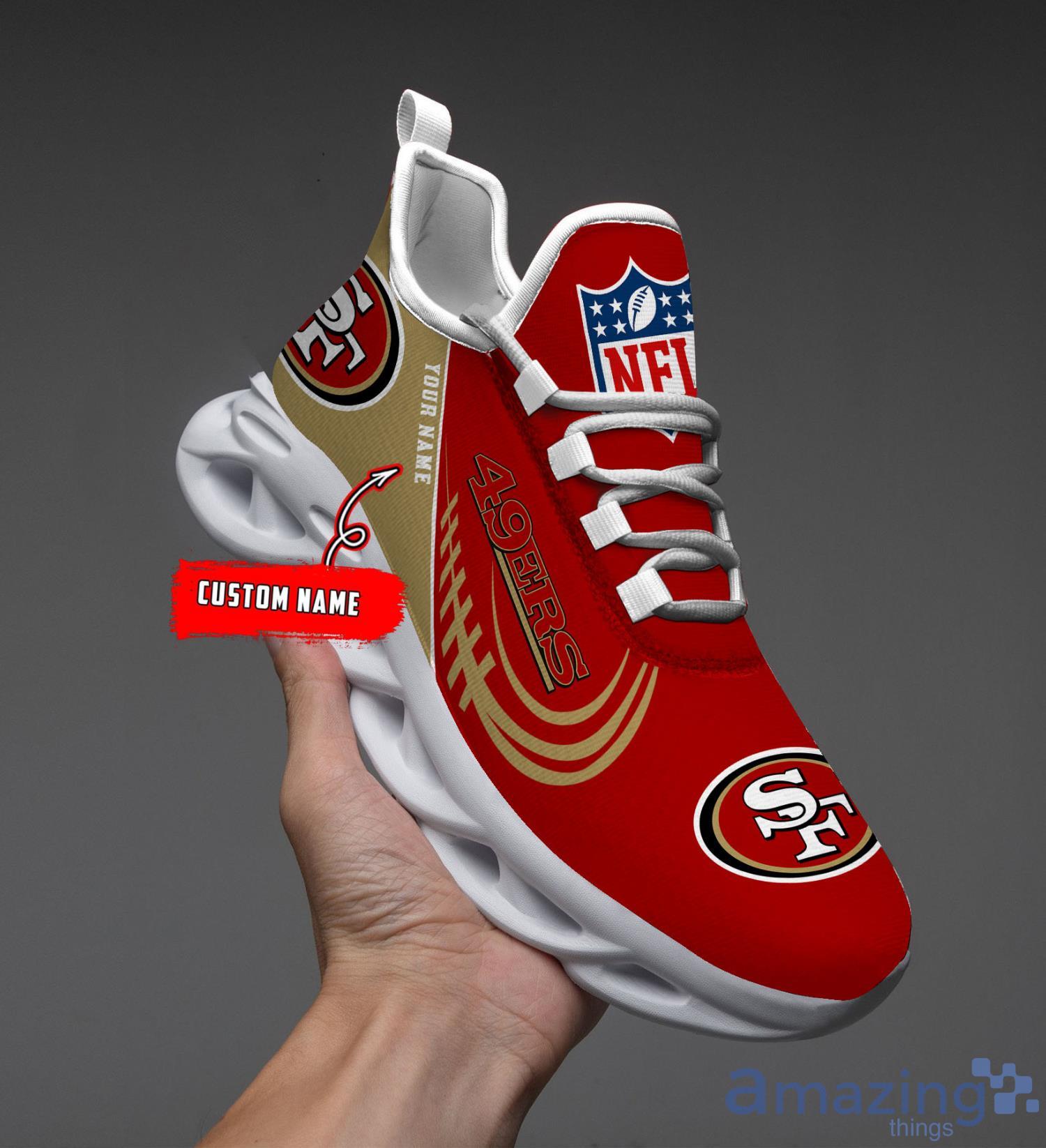 San Francisco 49ers Fans Gift Custom Name Max Soul Shoes Sneakers Product Photo 1