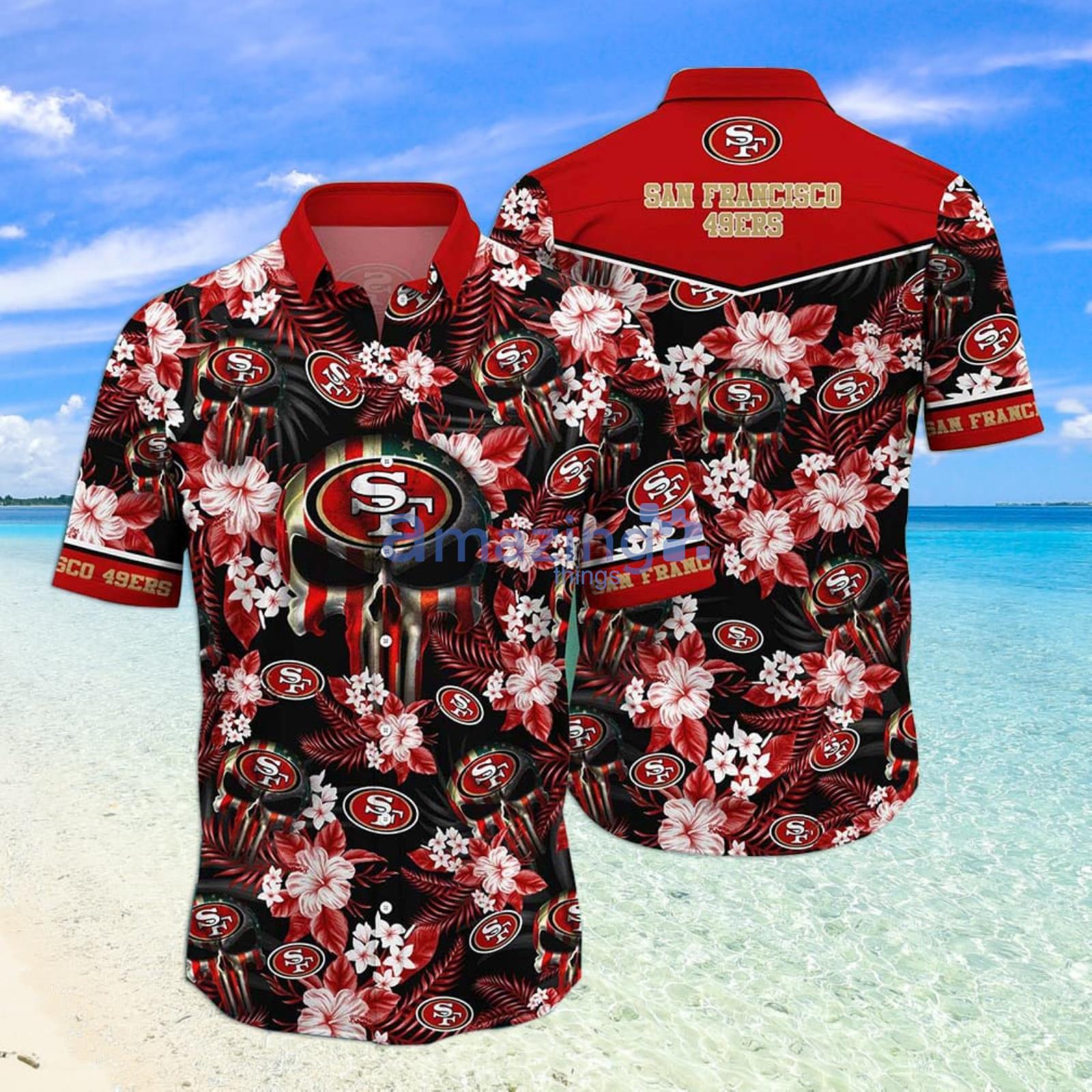 Nfl San Francisco 49ers Hawaiian Shirt Skull Pattern All Over Print