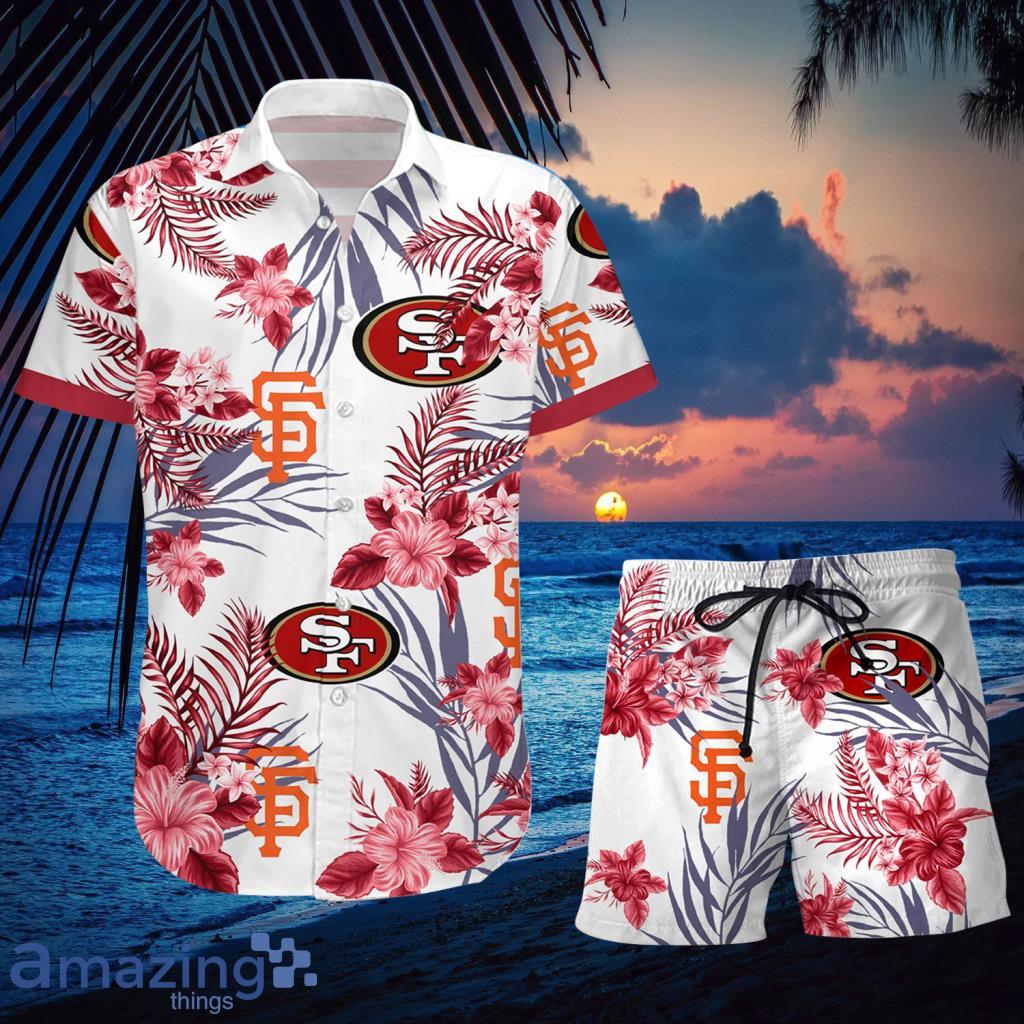 San Francisco 49ers - San Francisco Giants Combo Hawaiian Shirt And Shorts