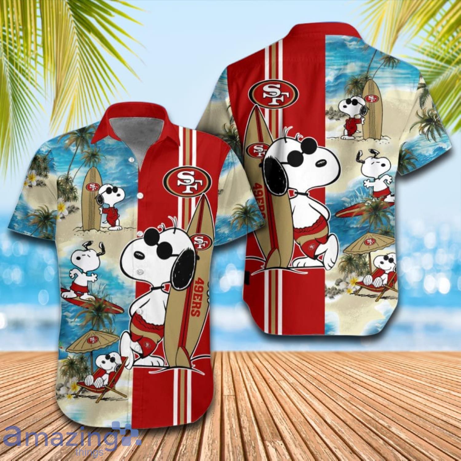 Cute Snoopy San Francisco 49Ers Snoopy Lover Hawaiian Shirt Summer