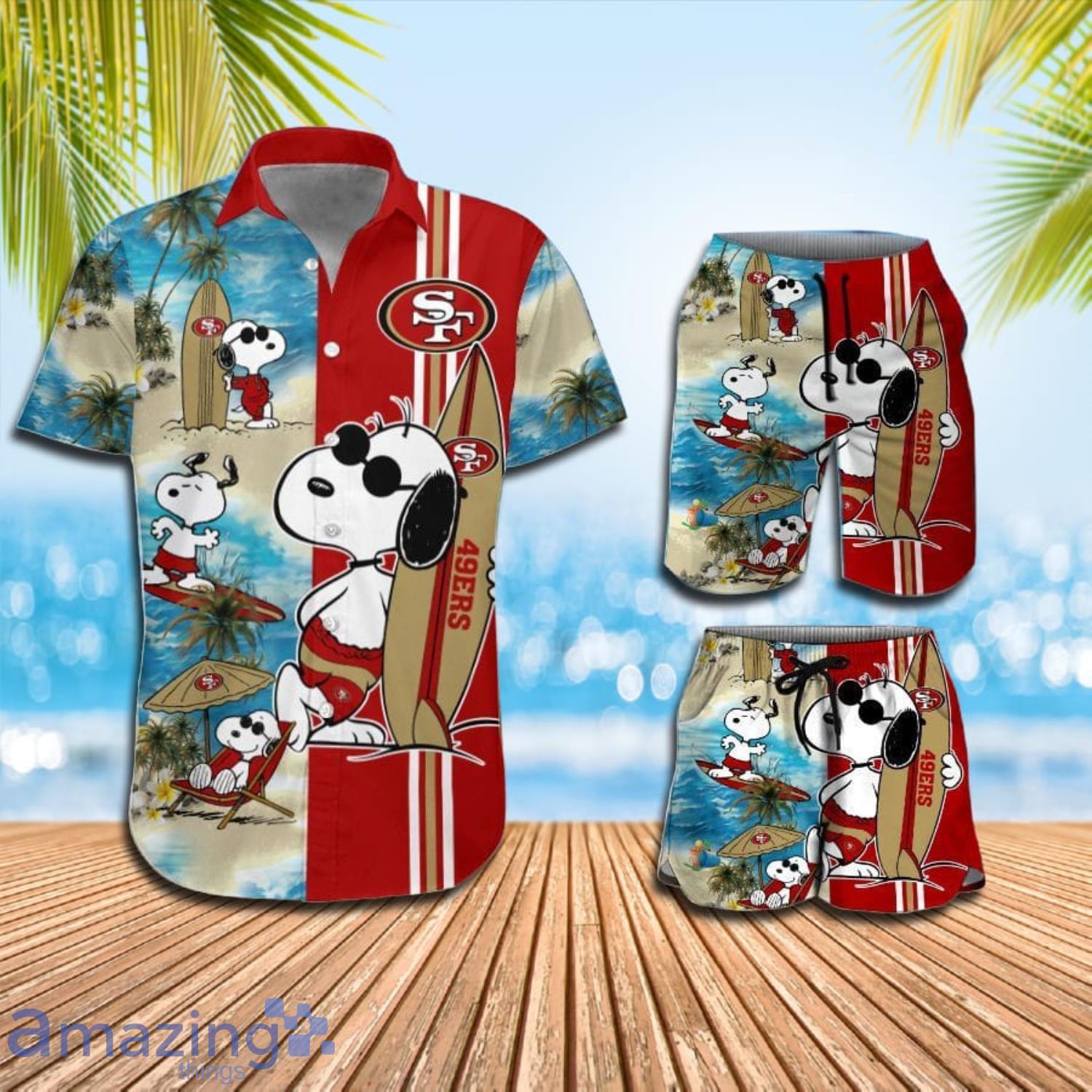 Cute Snoopy San Francisco 49Ers Snoopy Lover Hawaiian Shirt Summer