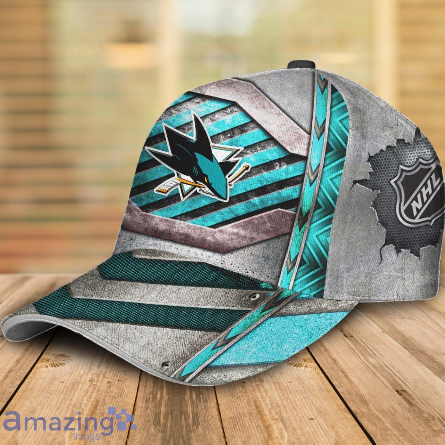 San Jose Sharks All Over Print 3D Cap Gift For Fans image San Jose Sharks All Over Print 3D Cap Gift For Fans Product Photo 2