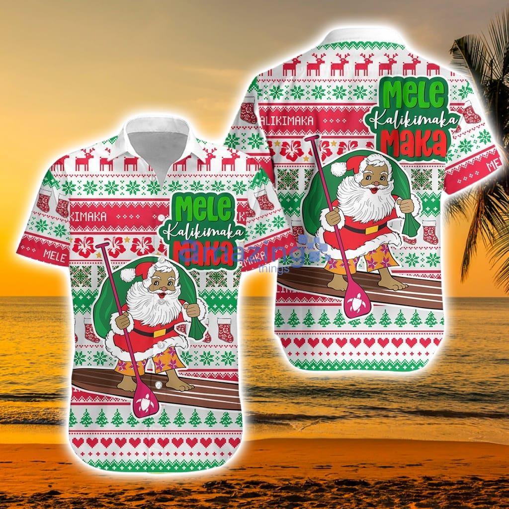 Santa Surfing Christmas Hawaiian Shirt - Santa Surfing Christmas Hawaiian Shirt.jpg