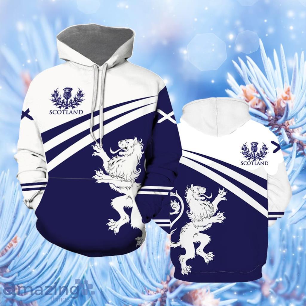 Scotland - FLag Thistle & Amp Lion St Patrick's Day Hoodie 3D All Over Print - Scotland - FLag Thistle & Amp Lion St Patrick's Day Hoodie Over Print  For Men & Women  HT6084