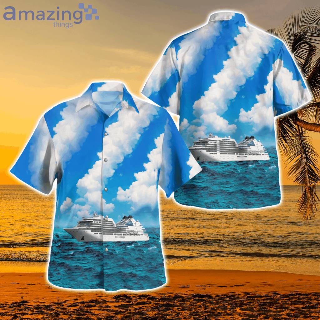 Seabourn Cruise Line Seabourn Ovation Hawaiian Shirt - KAHH0605BG08 Seabourn Cruise Line Seabourn Ovation Hawaiian Shirt