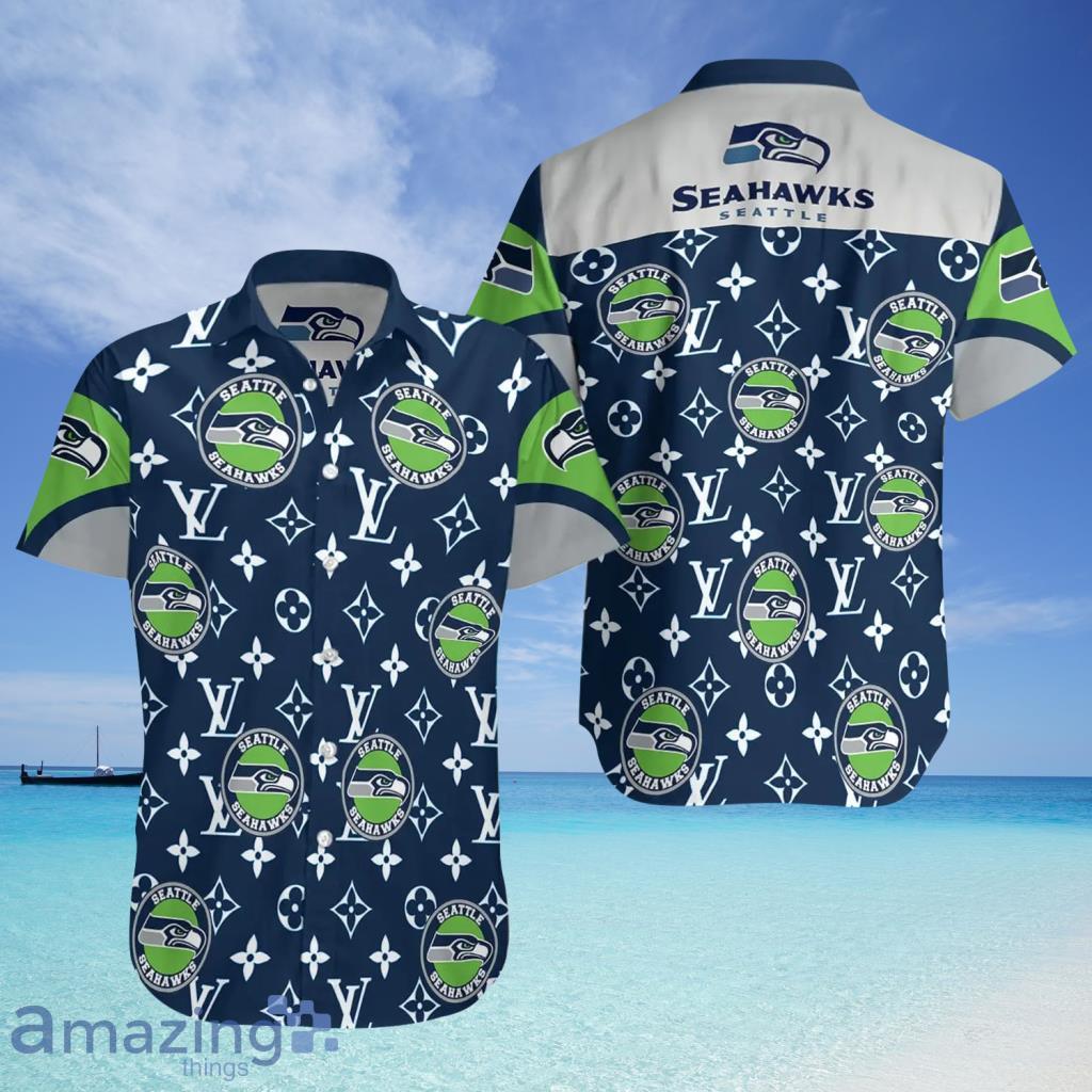 Seattle Seahawks LV NFL Hawaiian Shirt - Seattle Seahawks LV NFL Hawaiian Shirt