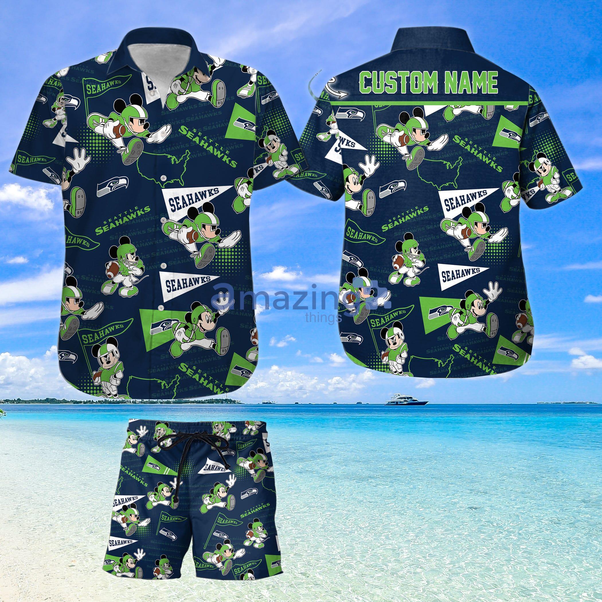 Seattle Seahawks NFL Pineapple Mickey Lover Hawaiian Shirt - Banantees