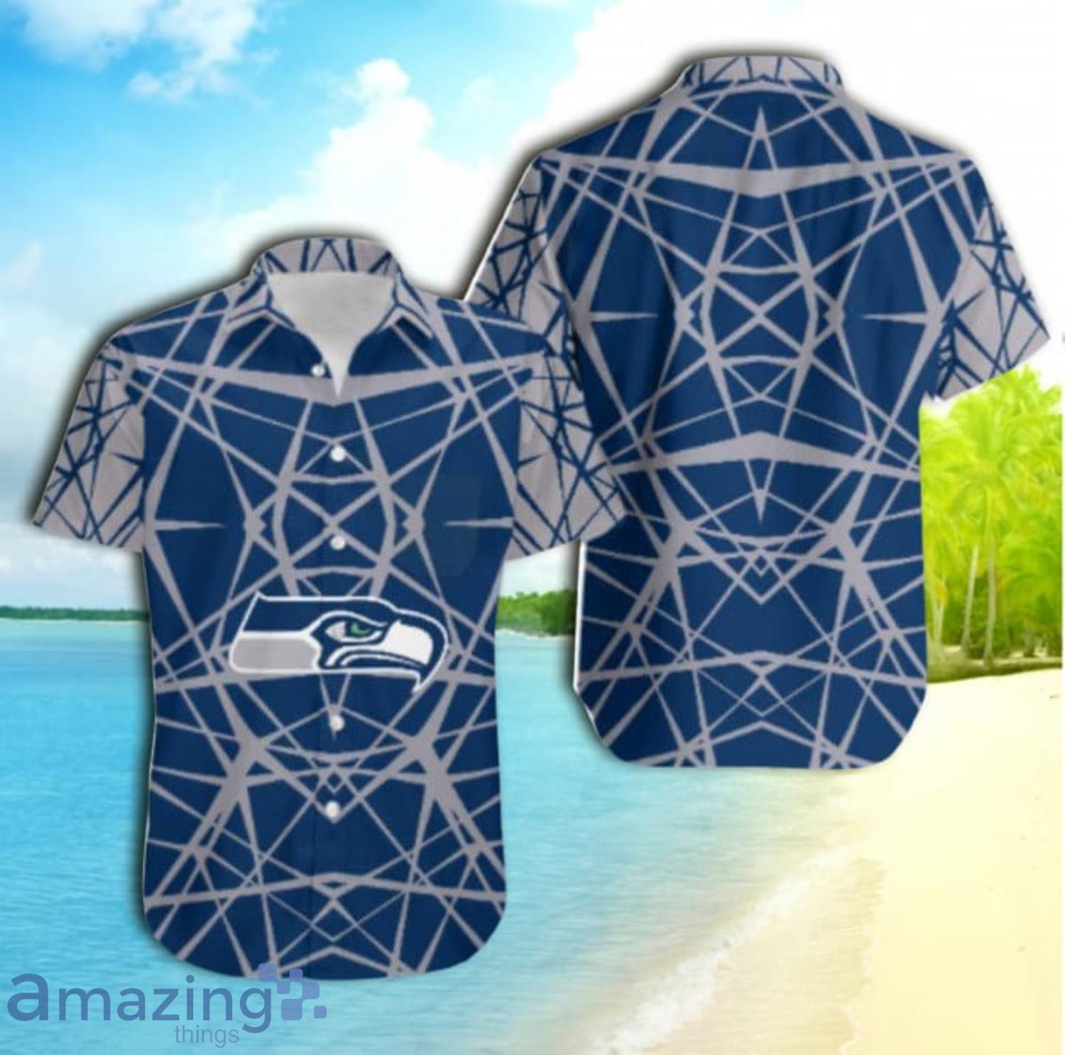 Seattle Seahawks Nfl Gift For Fan Short Sleeve Hawaiian Shirt Product Photo 1
