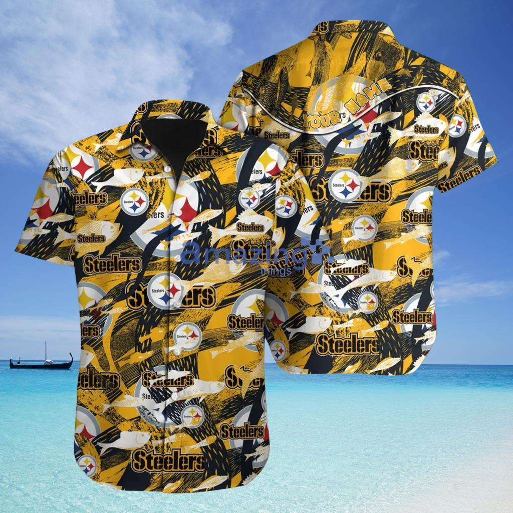 Shart Pattern Steelers NFL Aloha Tropical Hawaiian Shirt