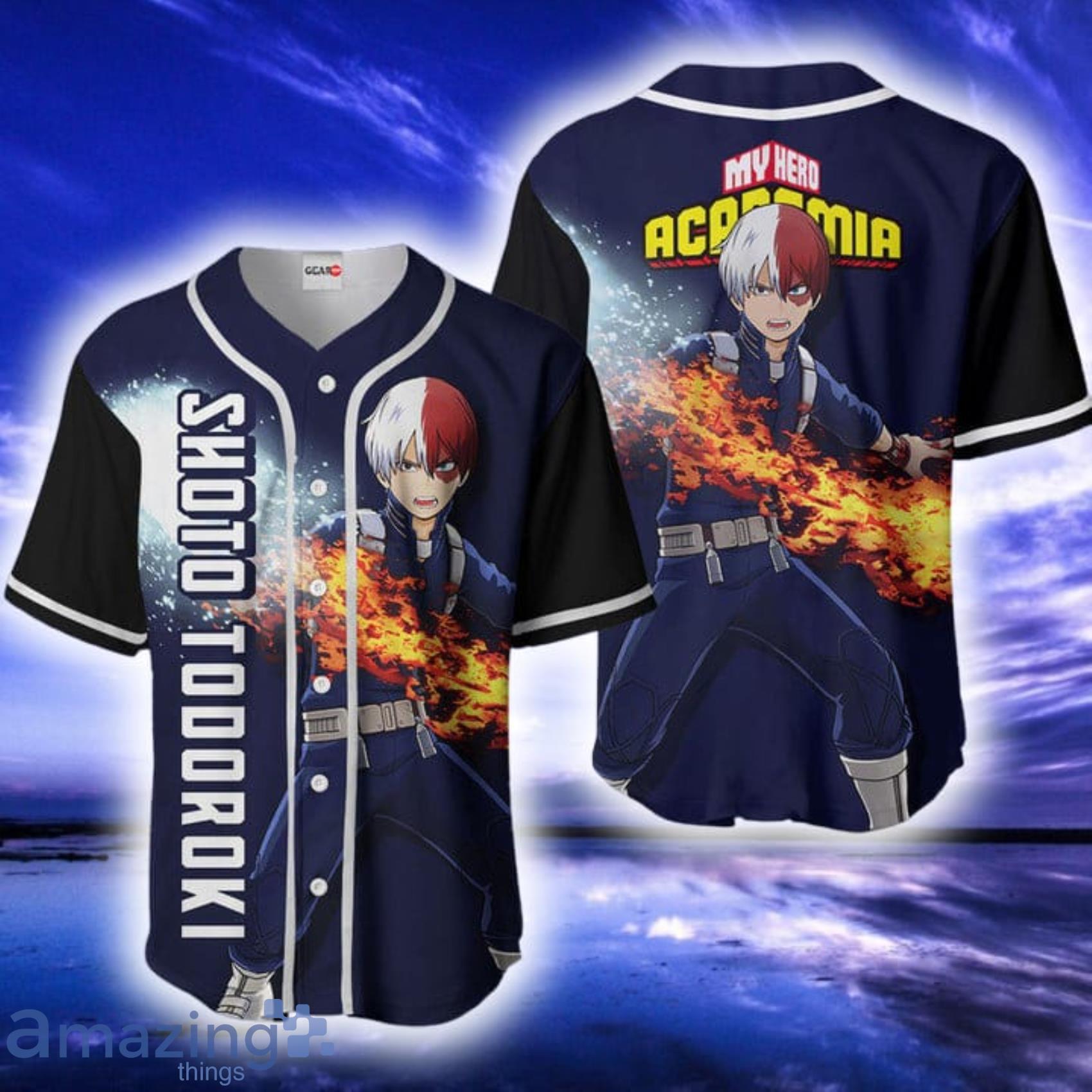 Shoto Todoroki My Hero Academia Movies Full Print Baseball Jersey Shirt Product Photo 1