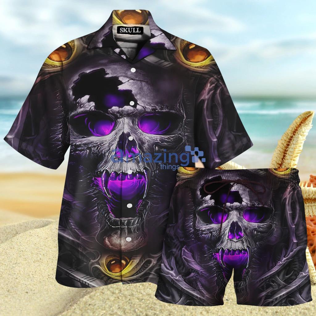 Skull 3D Hawaiian Shirt And Short - Skull 3D Hawaiian Shirt And Short