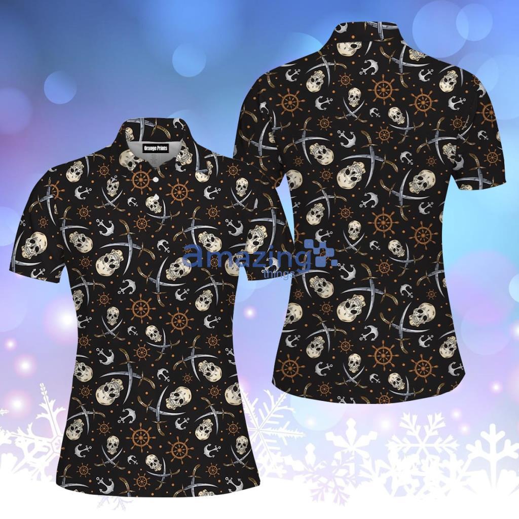 Skull Amazing Pirate Polo Shirt  For Women - Skull Amazing Pirate Polo Shirt  For Women  PO5630