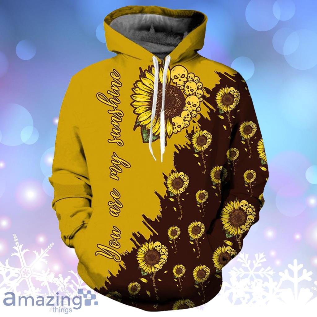 Skull Sunflower Hoodie 3D All Over Print - Skull Sunflower Hoodie 3D All Over Print Skull Sunflower Hoodie 3D All Over Print - Skull Sunflower Hoodie 3D All Over Print