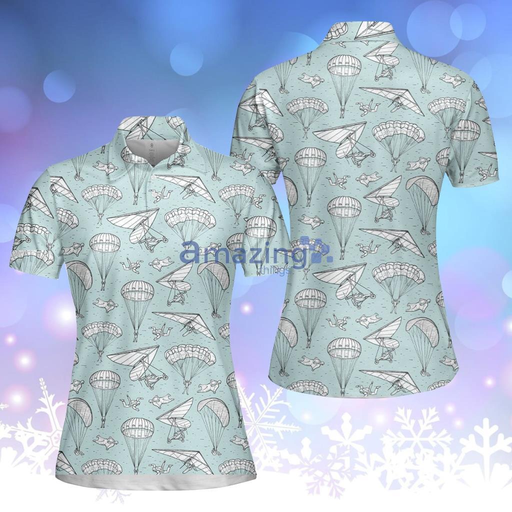 Skydiving Tropical Polo Shirt  For Women - Skydiving Tropical Polo Shirt  For Women  PO5550