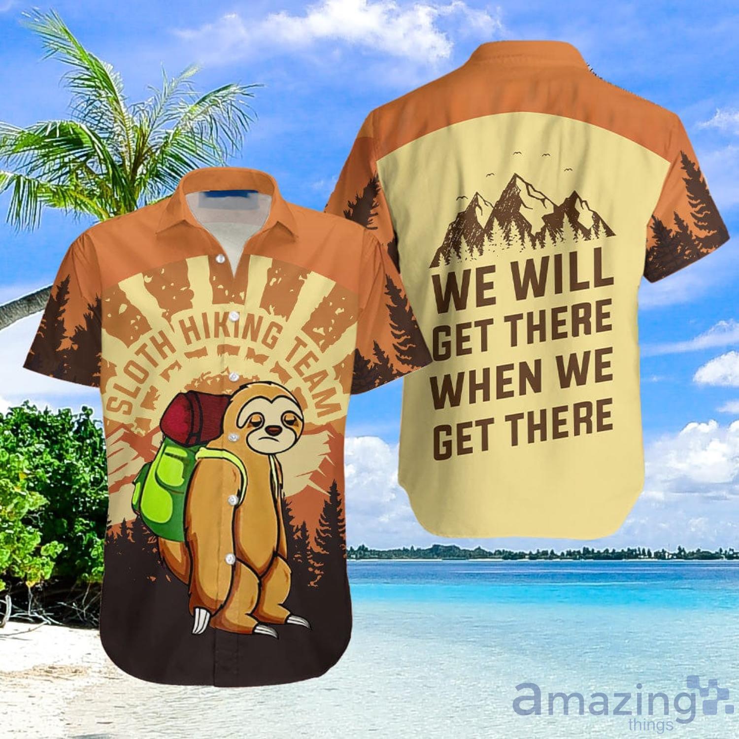 Sloth Hiking Aloha Hawaiian Shirt Men And Women Summer Gift Product Photo 1